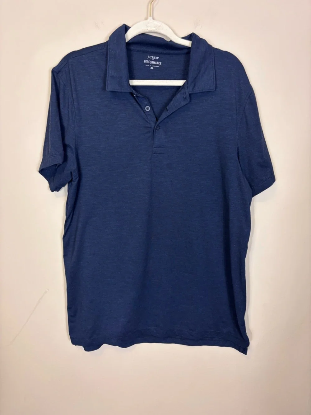 J. Crew Men's Performance Polo -‎ Navy XL